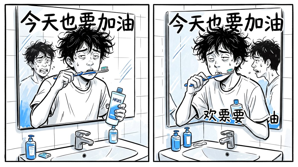艰难起床，开启混乱的洗漱流程
