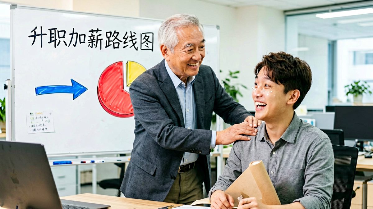 老板：'我不会亏待你的。' 员工（激动）：'真的吗？' 老板：'真的，下半年开始，你的工作量翻倍，薪资不变，这就是我对你的期待。'