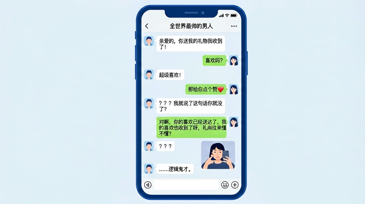 直男送礼物的终极奥义：我只需要负责发个赞