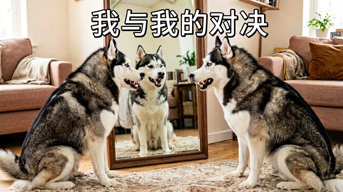 狗：谁才是这个家的老大？我们吵一架！