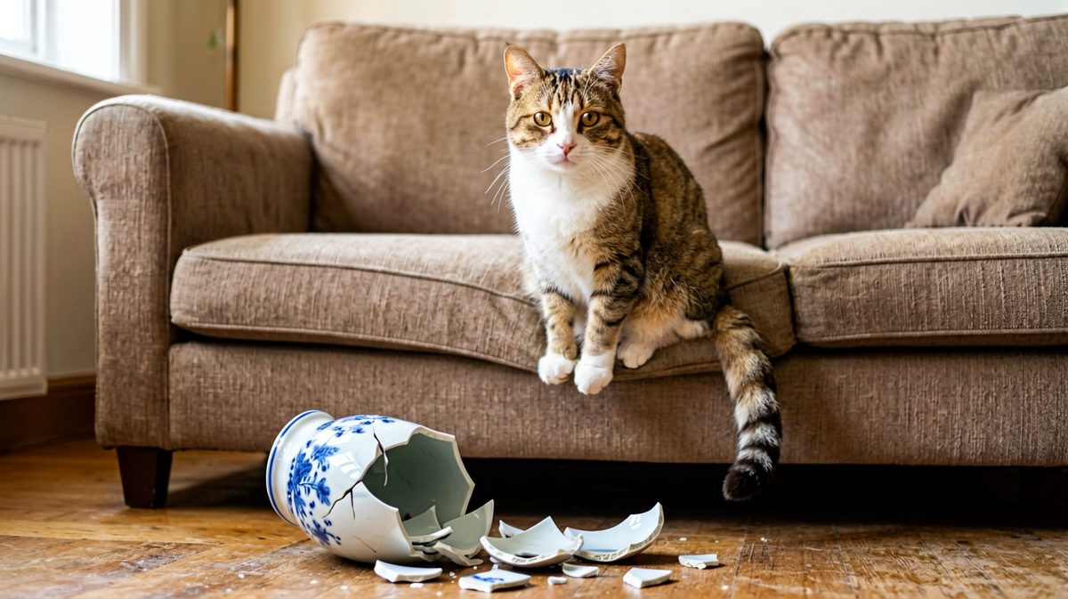 猫：什么花瓶？我从来没看见过那个花瓶