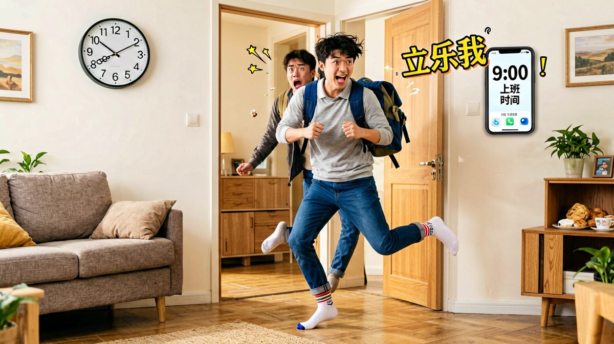完了完了又迟到了！！