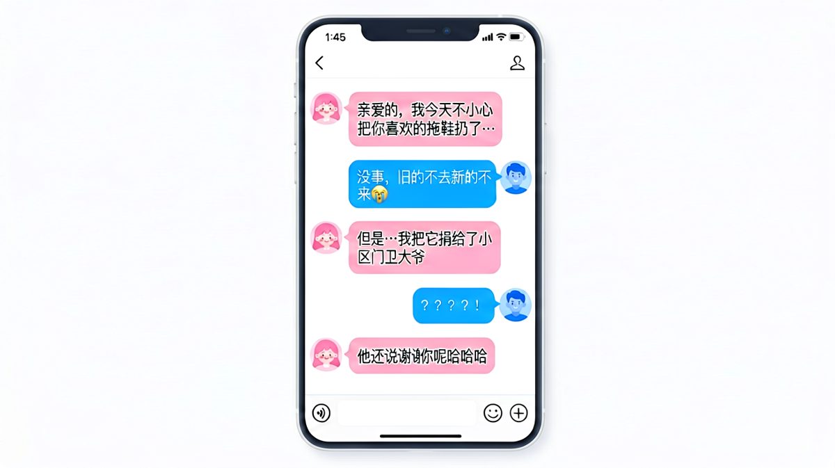 男生拖鞋捐给门卫大爷，还收到了表扬