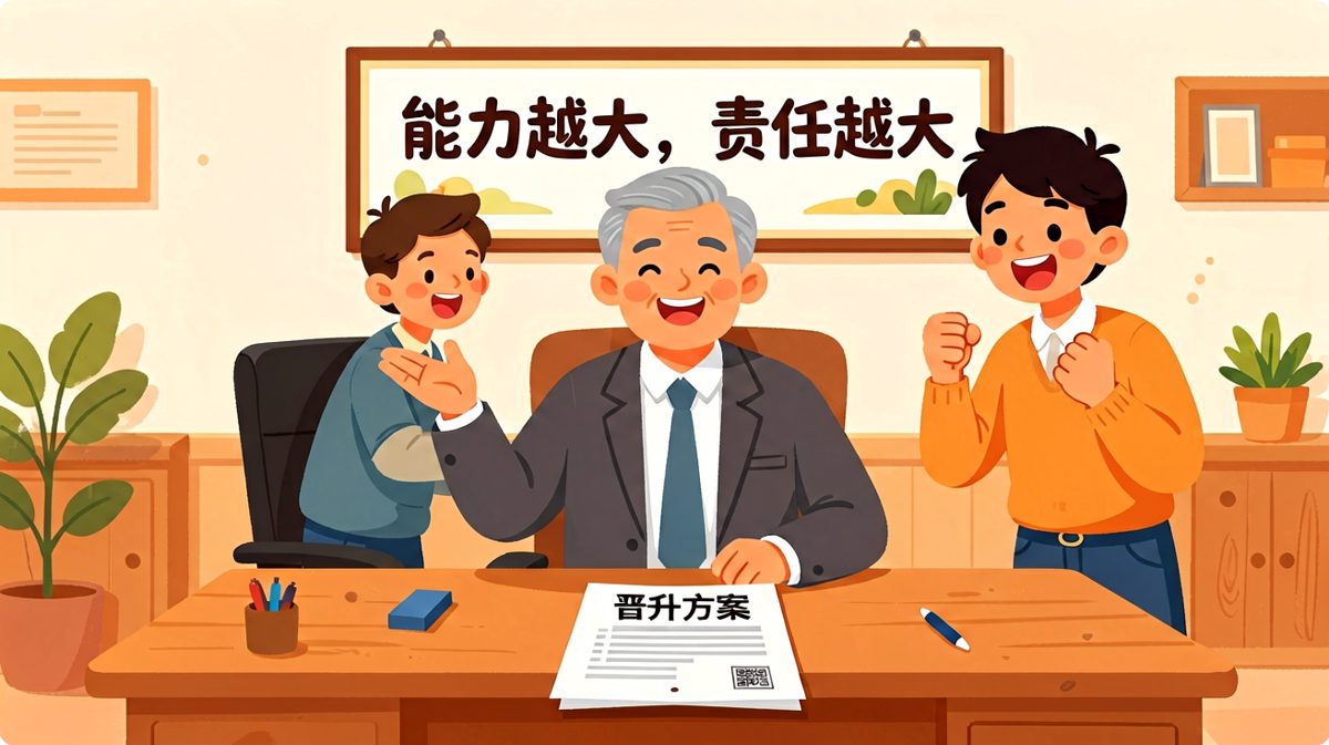 老板：公司决定提拔你。员工：真的吗？老板：对，从实习生升为正式实习生。