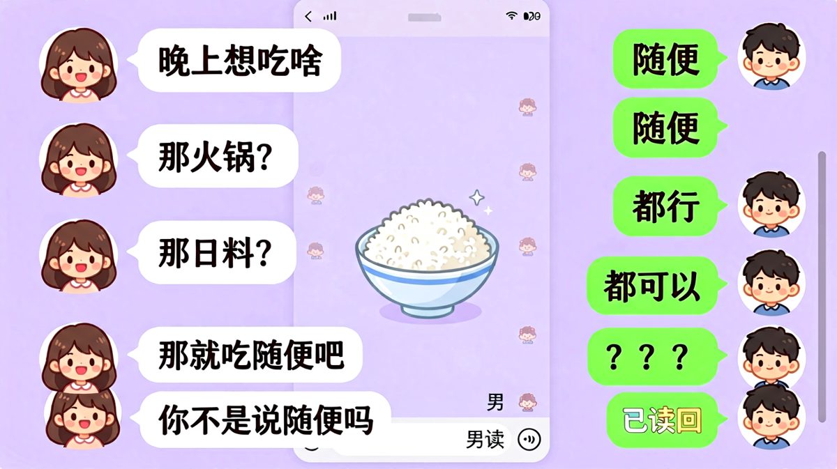 女生用魔法打败魔法，让说随便的男生无路可走