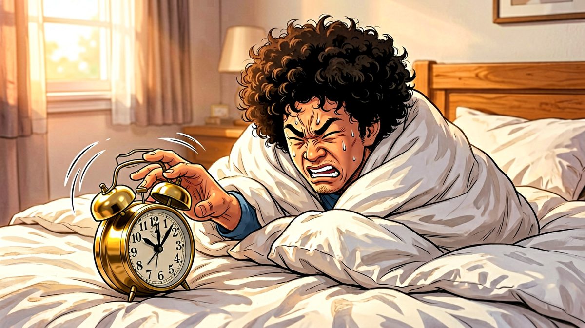 闹钟响了，但被子是我的封印，谁也别想把我拔出来。