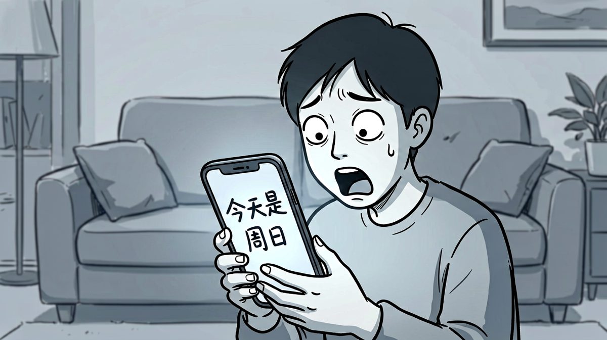 打开手机一看——今天居然是周日！
