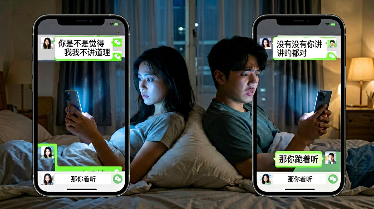 冷战中的求生欲，最后演变成了跪听模式