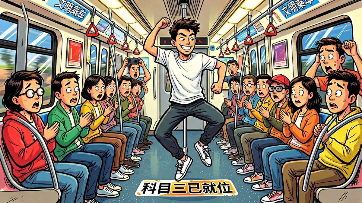 社死现场，汗流浃背了吧老弟