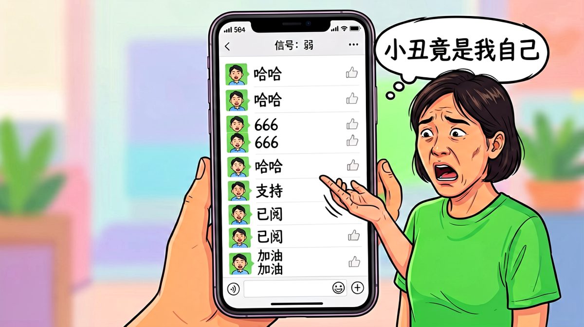 发了十条朋友圈，只有微商给我点赞