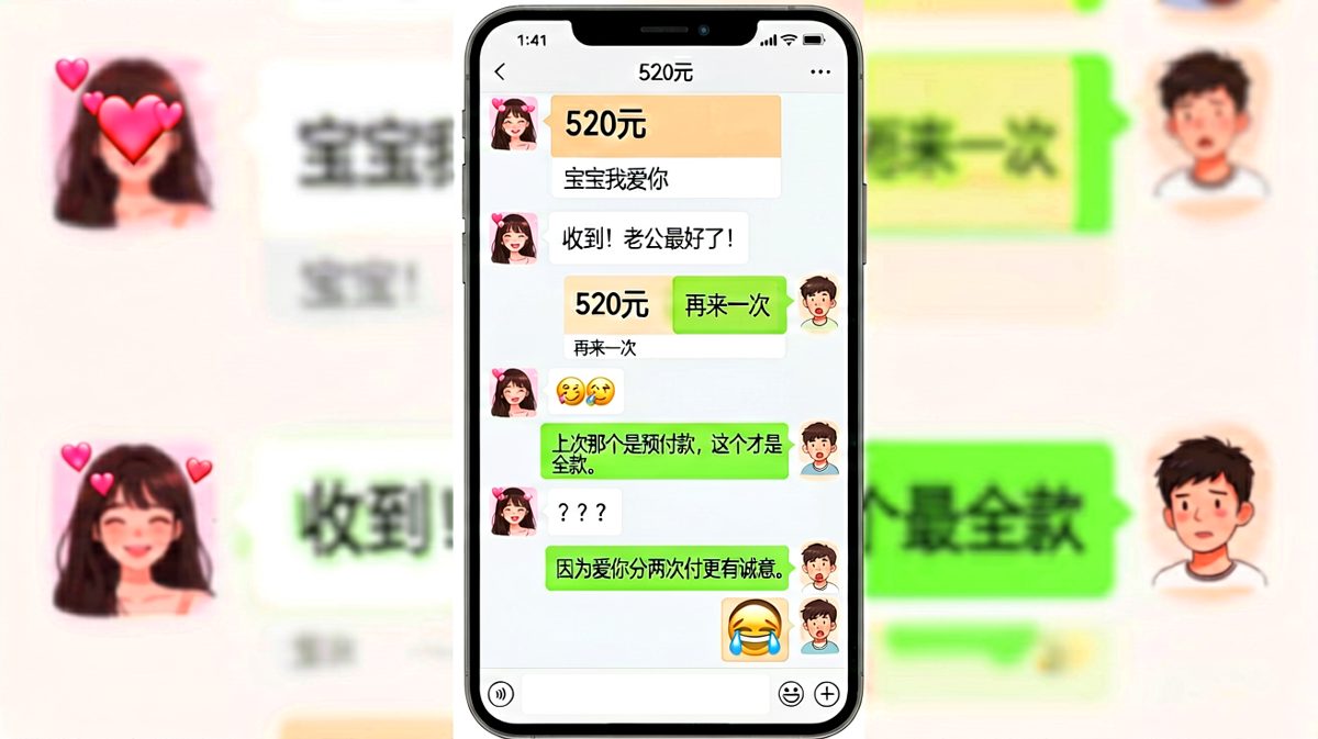 分两次付款的爱意更诚意