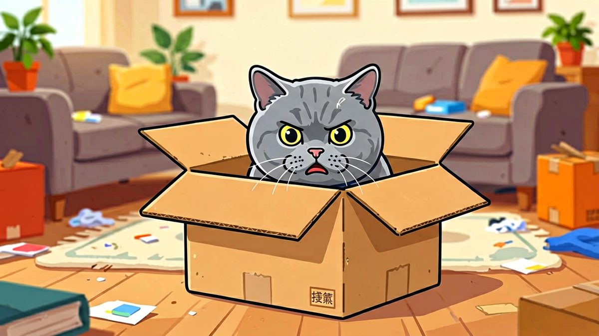 只要我够扁，箱子就会变大——这是猫生哲学