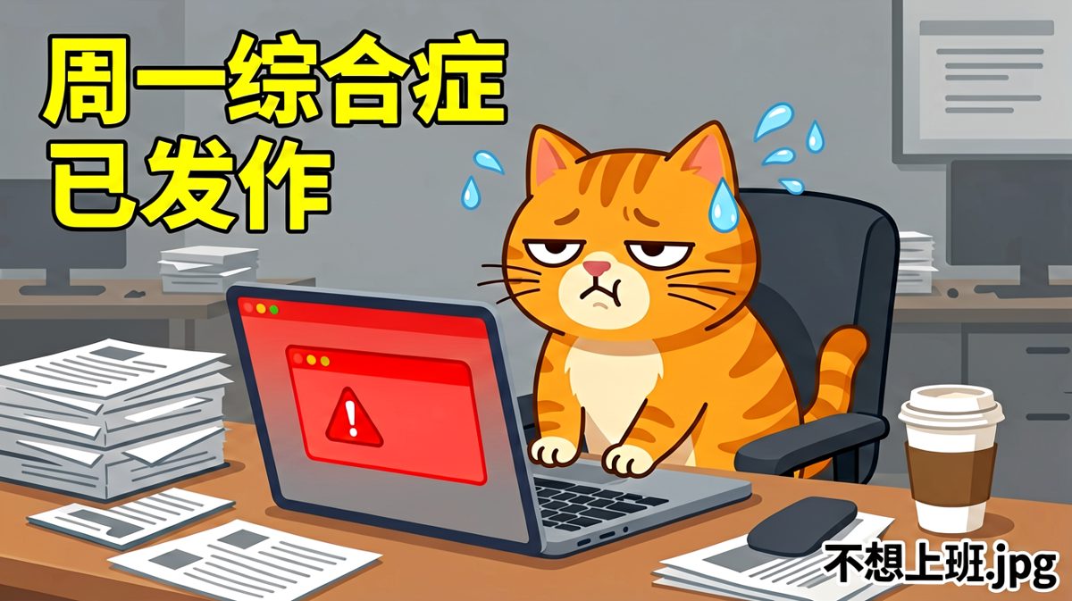 周一早晨的打工人灵魂已经离家出走了