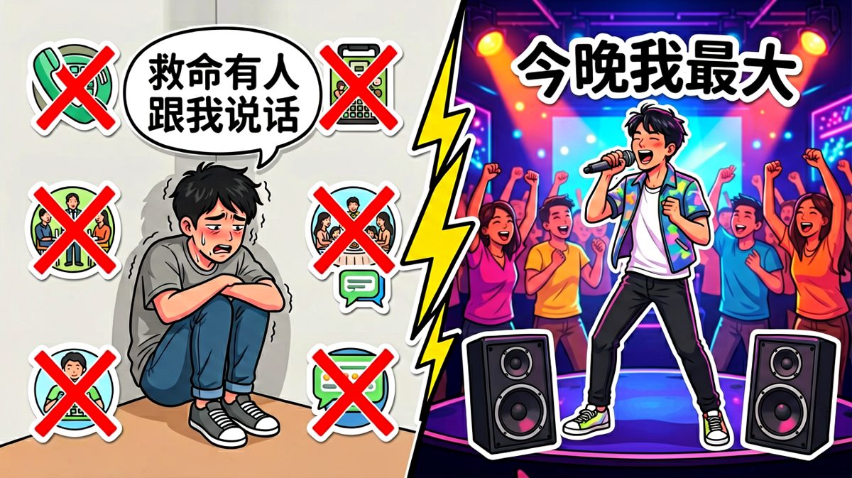 社恐是装的，社牛是真的