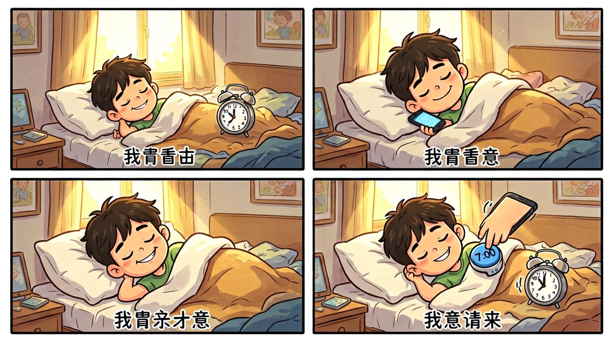闹钟响了，先按掉再说……