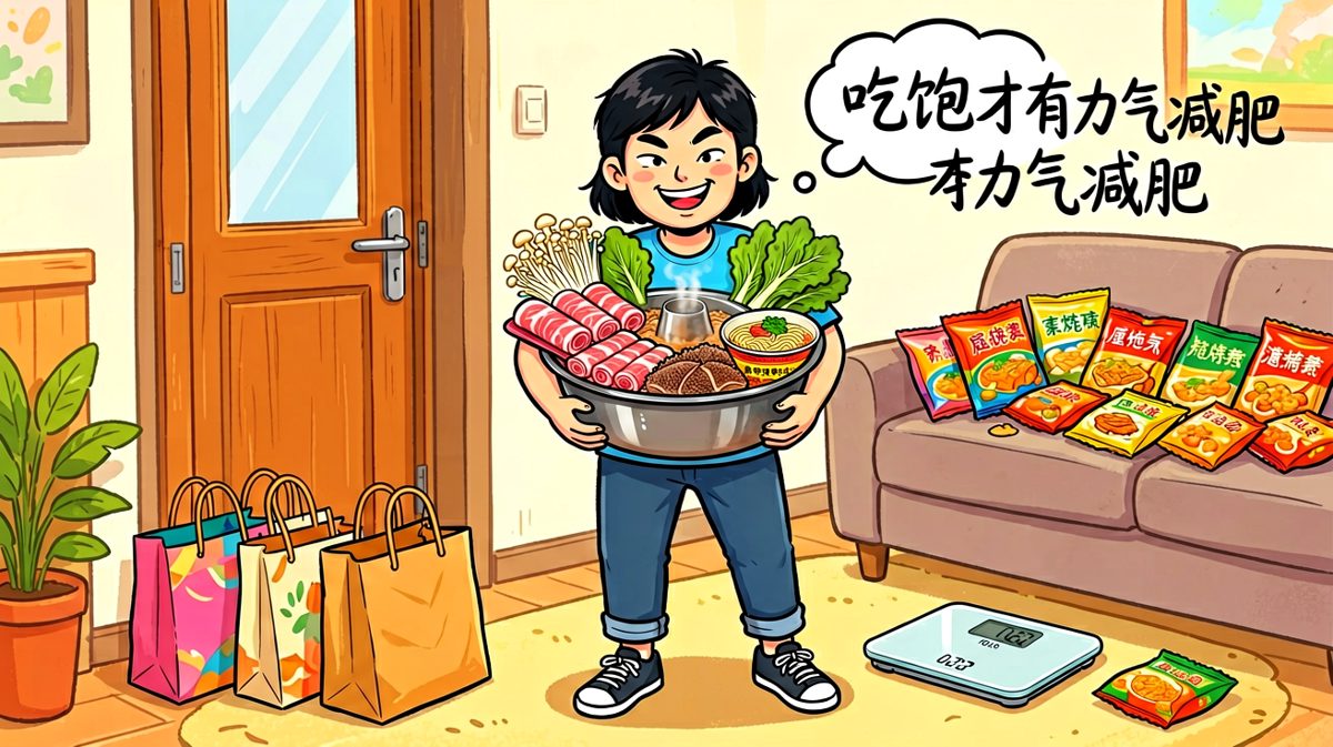 最后的结局：火锅战胜了一切，减肥明天再说！