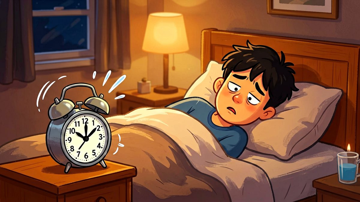 闹钟响起，主角灵魂出窍般睁眼