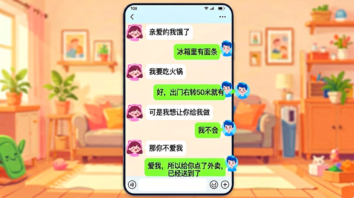男生机智化解求生欲危机，外卖才是真爱。