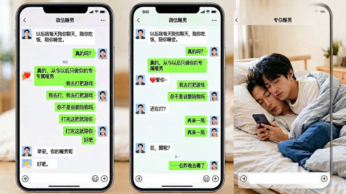 男友秒变暖男人设，结果睡着在女生枕边——全程在线