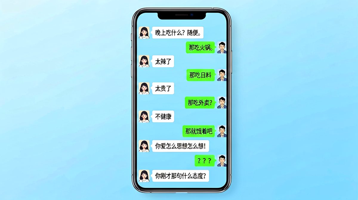 随便这两个字，是情侣间最难解的命题
