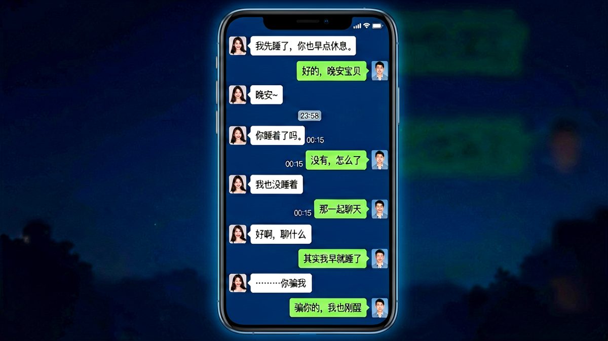 两个人互道晚安后，谁先睡不着谁就输了