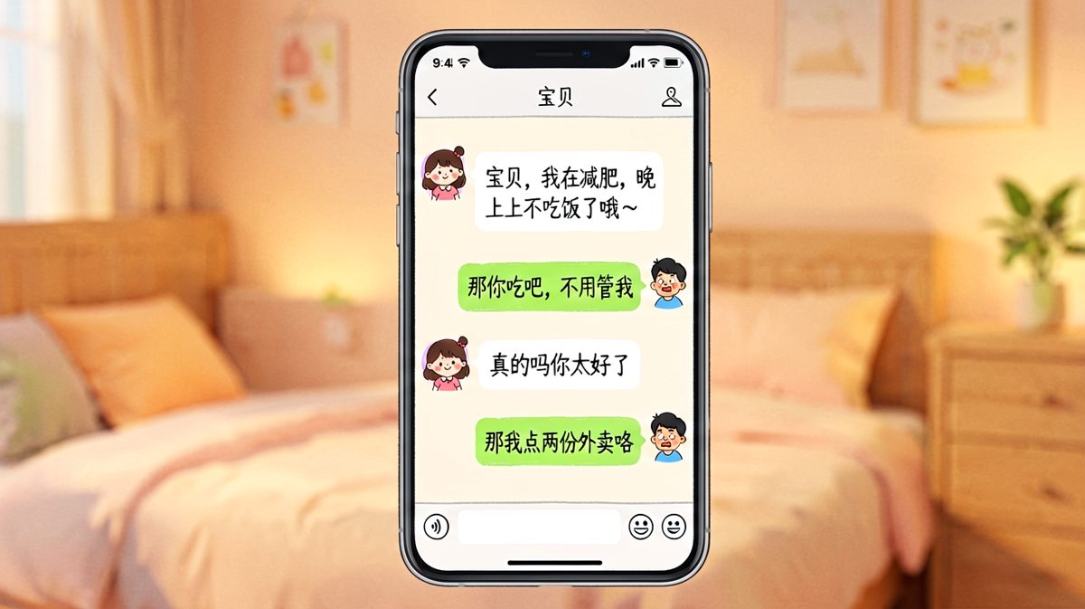 减肥宣言秒变美食召唤，男生的反转快准狠