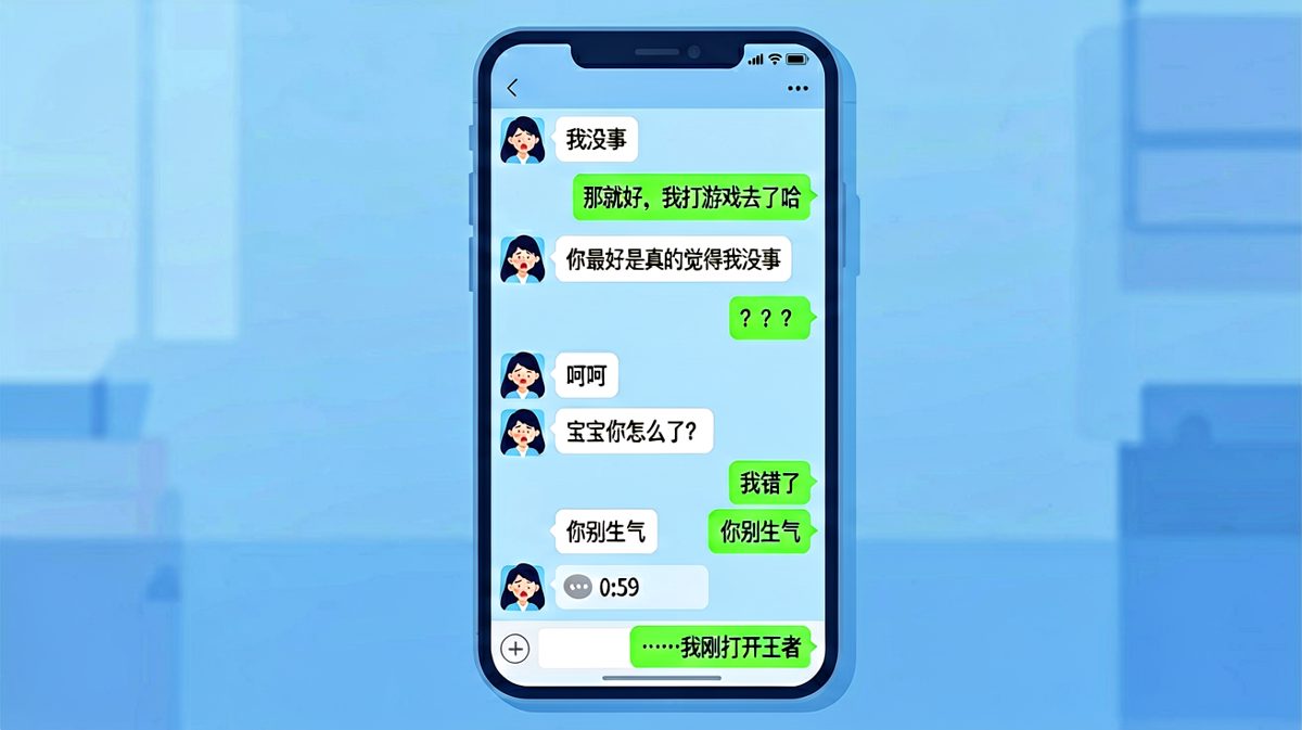 我说没事，不是真的没事