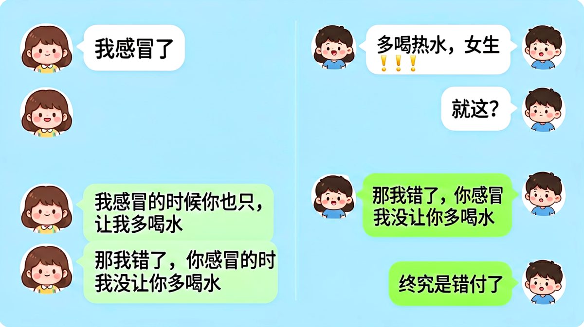双标现场实锤，男生精准反击让女生哑口无言