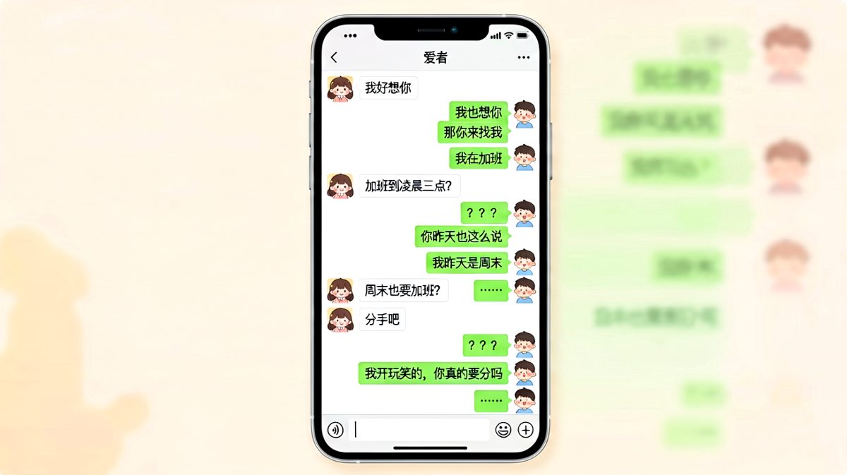 开玩笑的致命转折：从想你到分手只需三回合