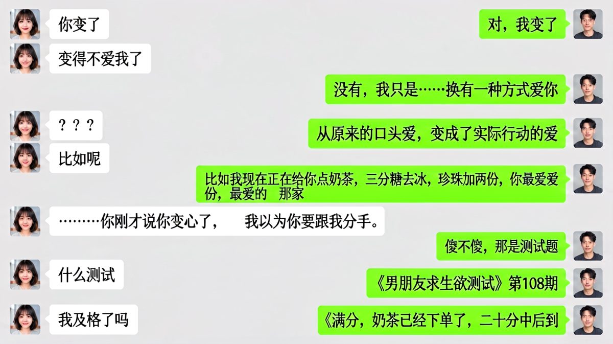 求生欲测试满分，奶茶已下单