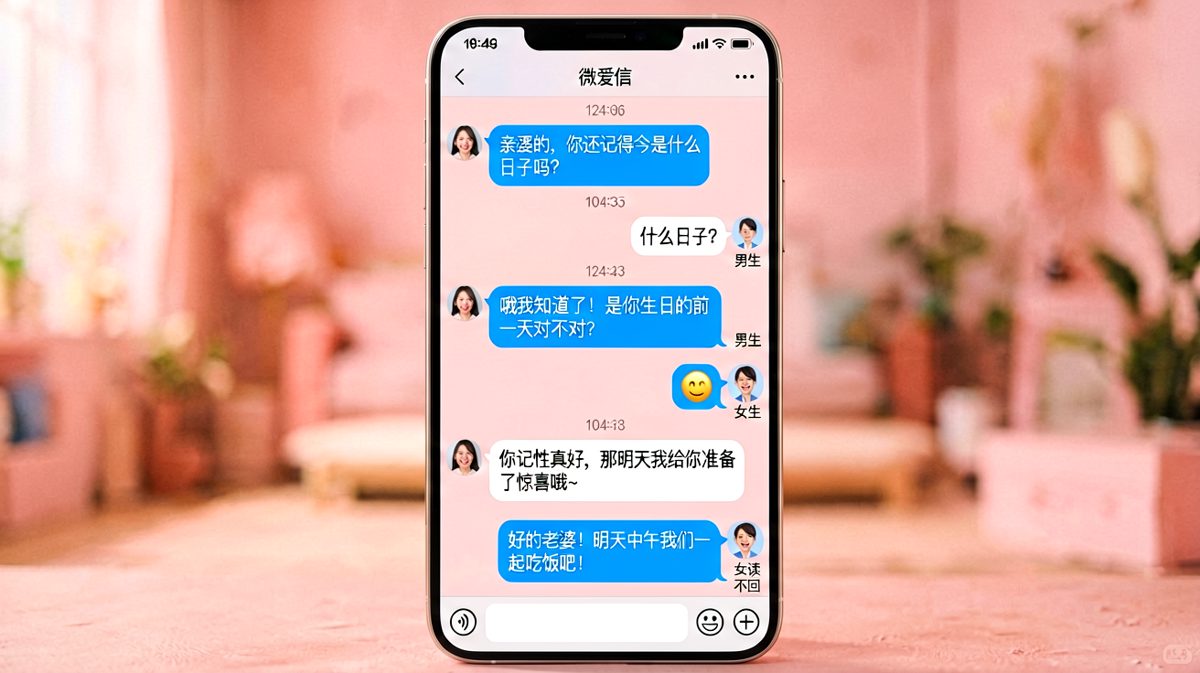 女生试探男友记不记得纪念日，男友自信答对结果完全跑偏