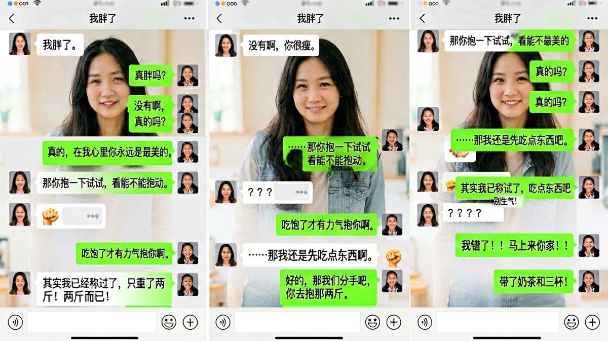 一句'我胖了'引发的生死时速聊天战