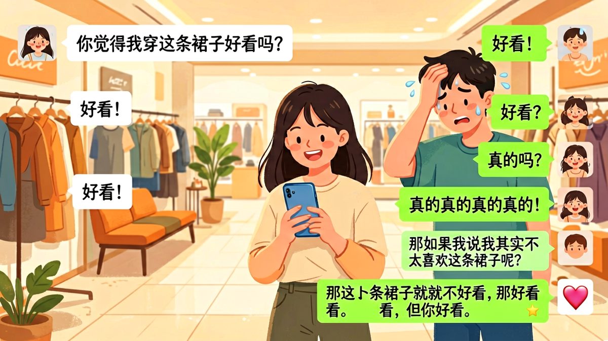 直男求生标准答案：裙子可以不好看，但你永远不能。