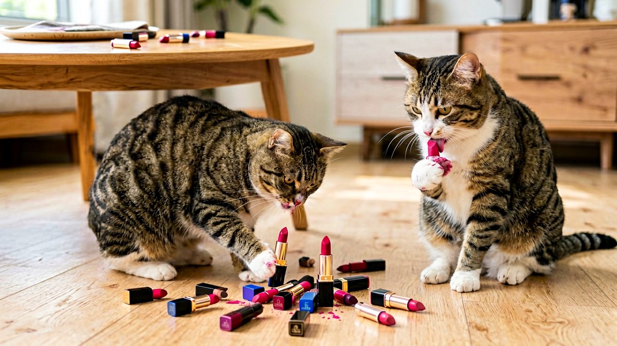 猫：你化妆用的，我用也不行