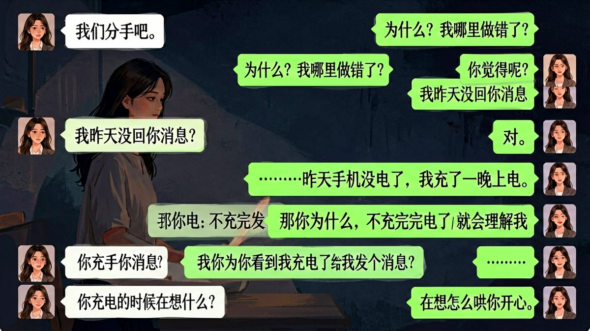 一场分手危机，以男生的机智化解