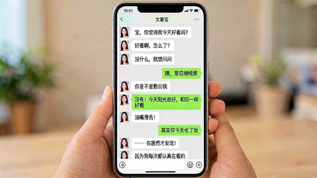 经典送命题挑战，男生从敷衍到土味情话极限救场。