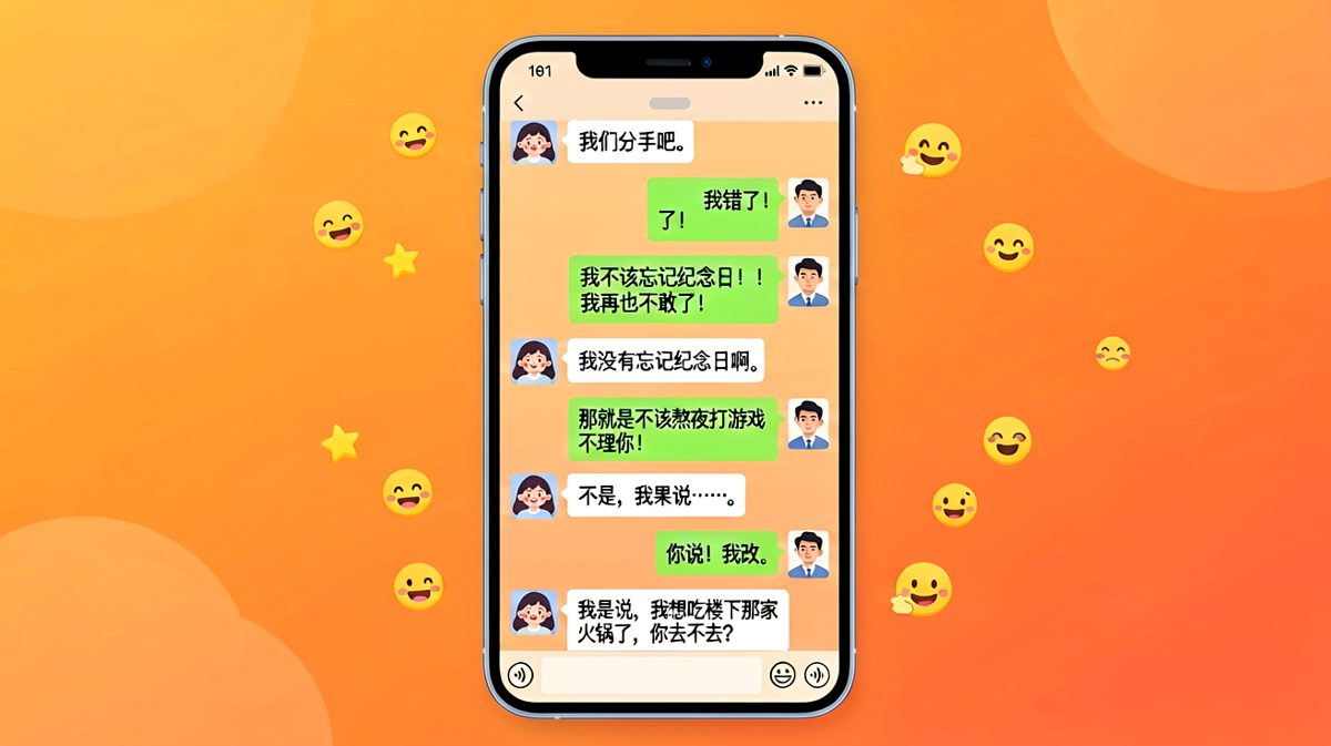 一个「分手」引发的直男恐慌连锁反应