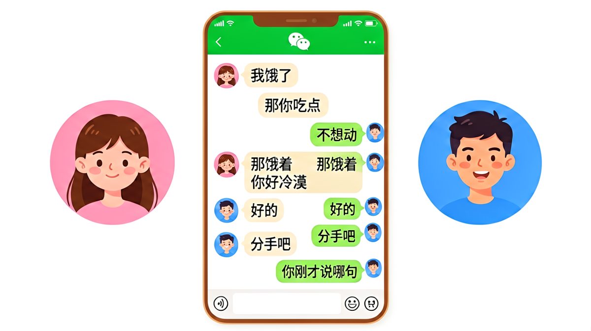 「分手吧」被对方精准忽略的神反转聊天