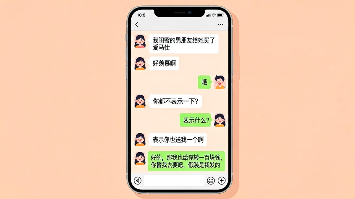 用我的钱去要礼物，这逻辑也是没谁了