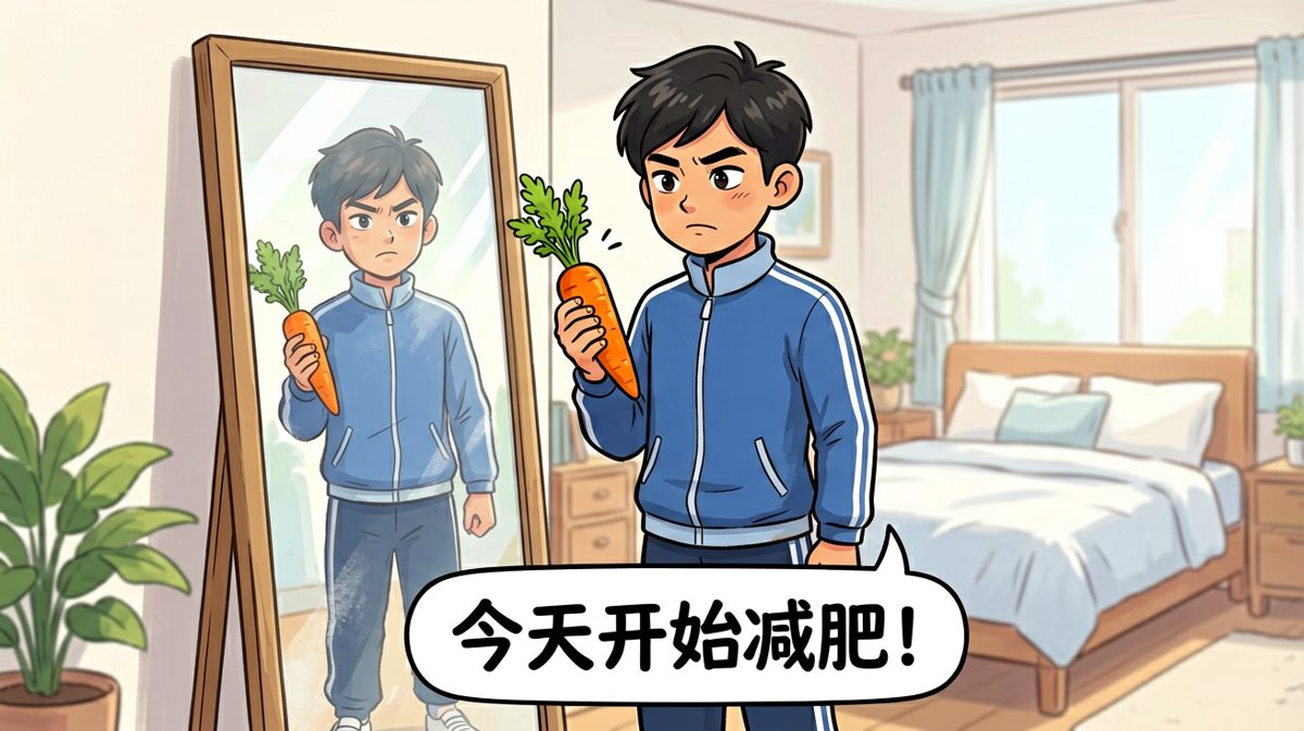 雄心勃勃的减肥宣言