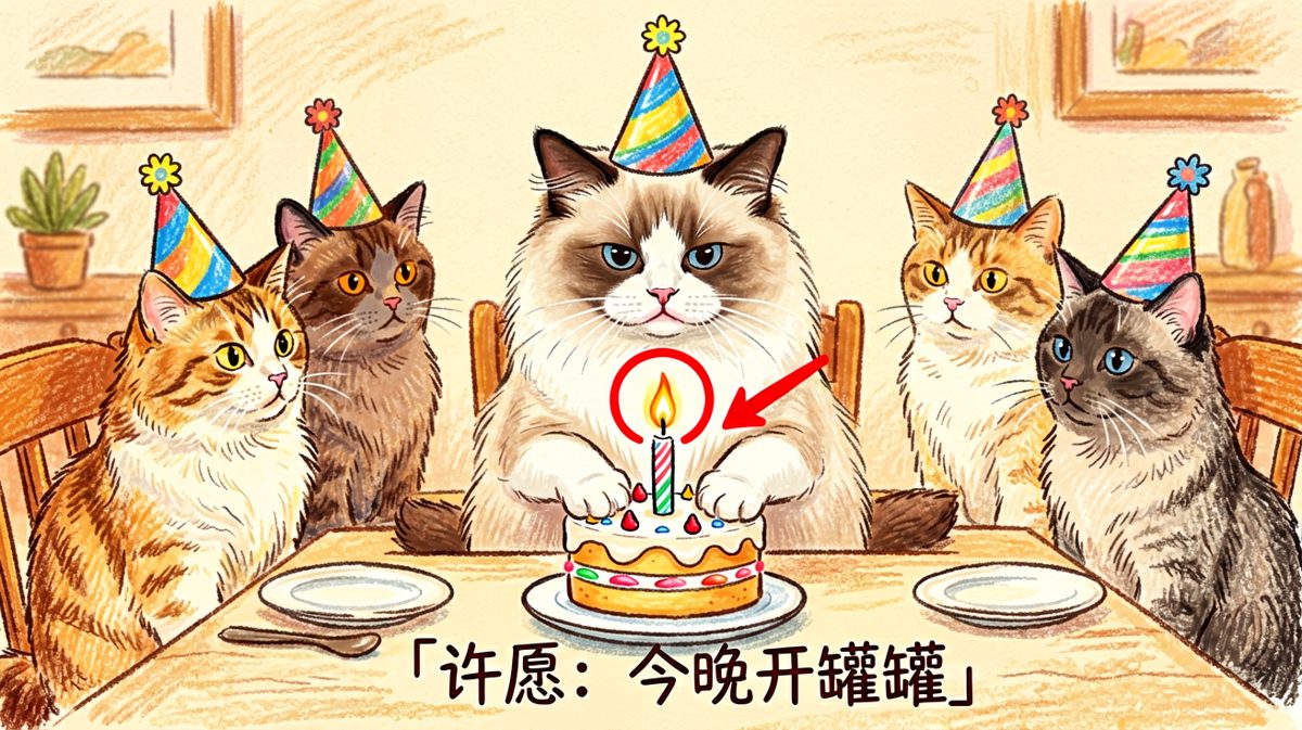两岁生日，但罐罐自由才是我的终极愿望