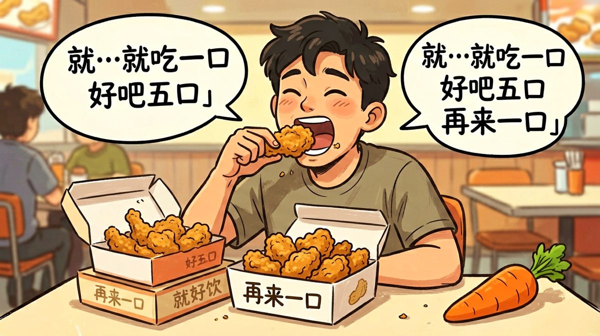 从一口到一整只的滑坡