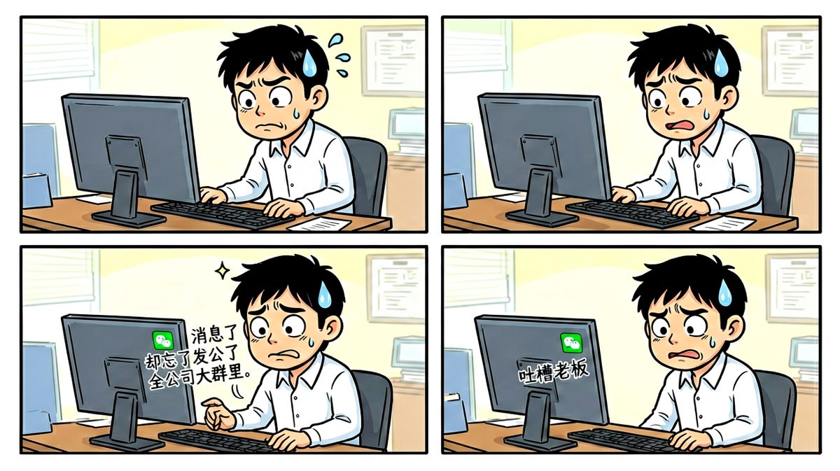 第一格：手滑发错群