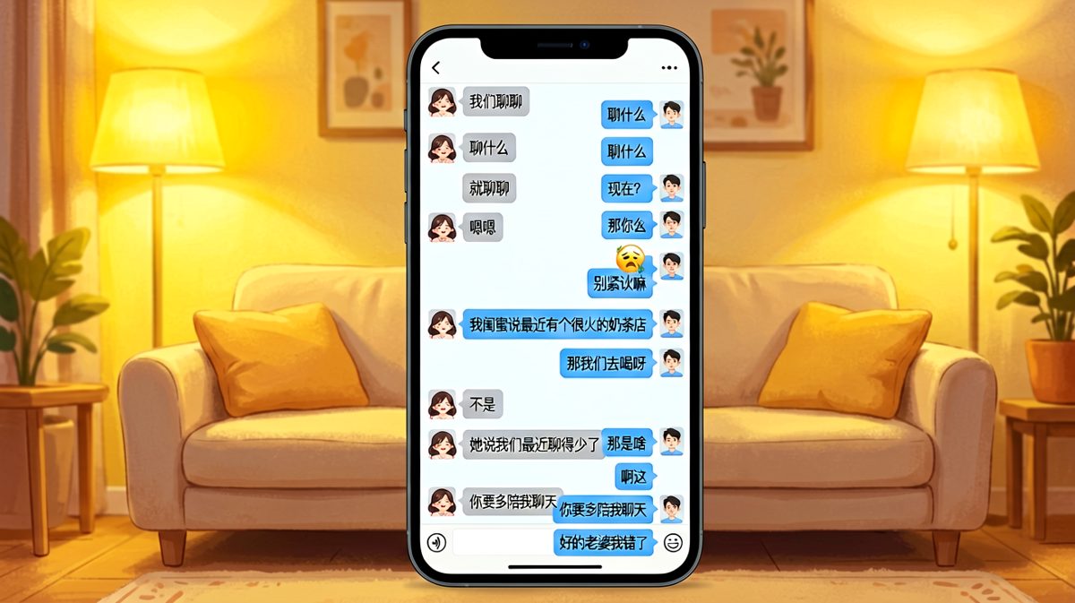 女生说'聊聊'引发的男生求生欲大考验