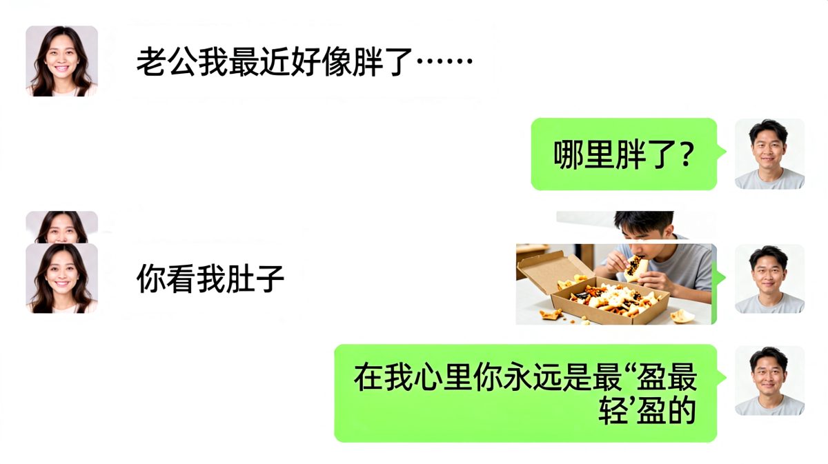求生欲拉满的男友，用'最轻盈'巧妙化解危机。