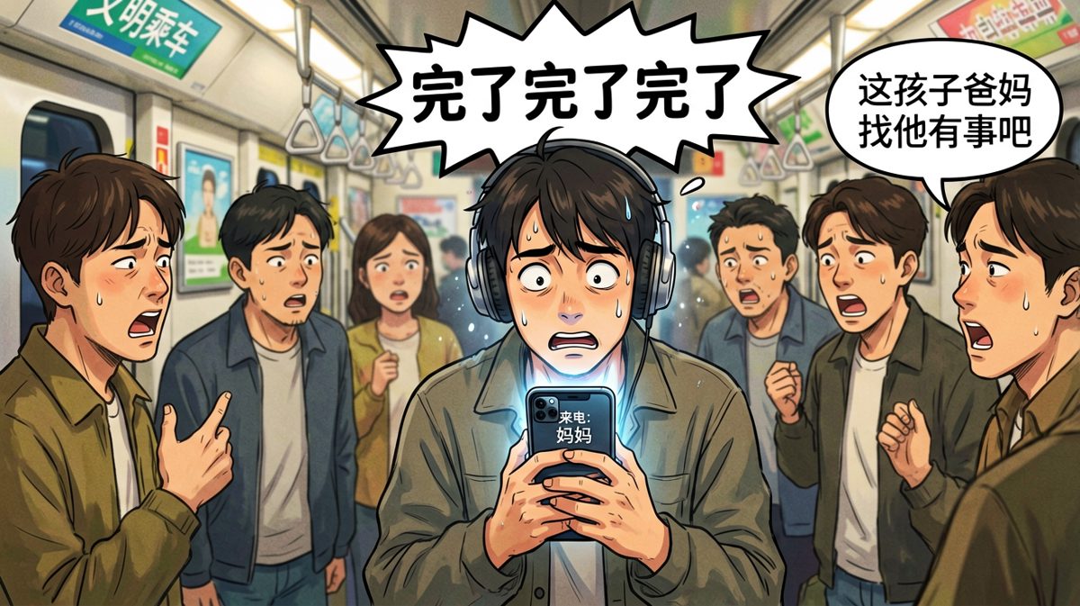 社恐人听到妈妈打电话来的瞬间破防全过程。