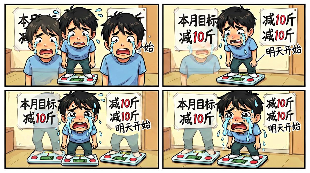体重飙升，明天一定
