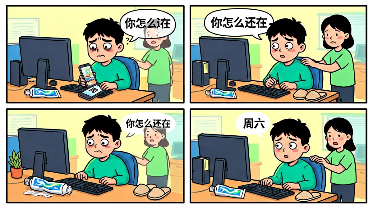 到了公司才发现今天原来是周六