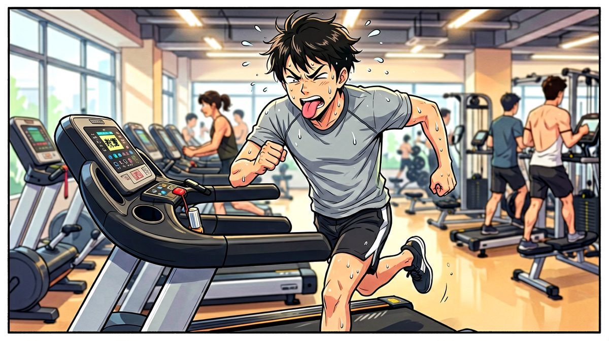 两分钟过去了……有点喘……