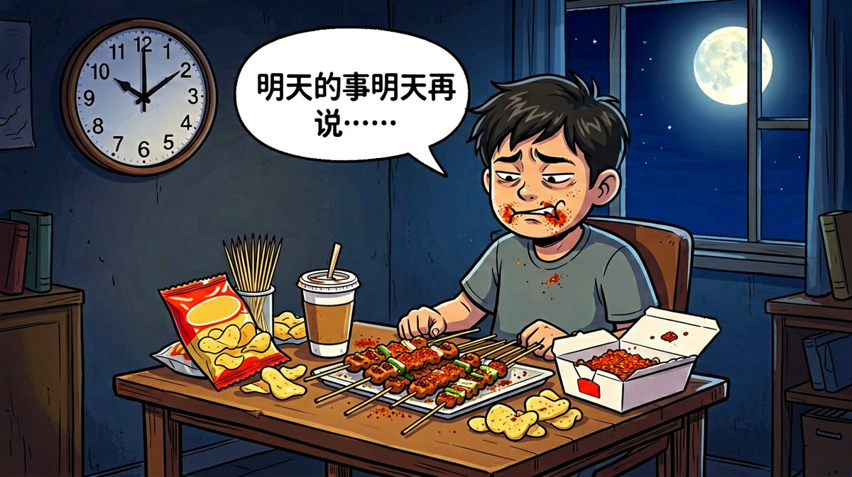 深夜破戒，吃得停不下来